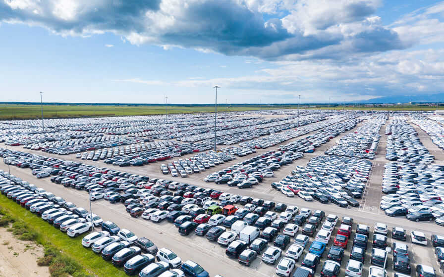 Airport solar carport