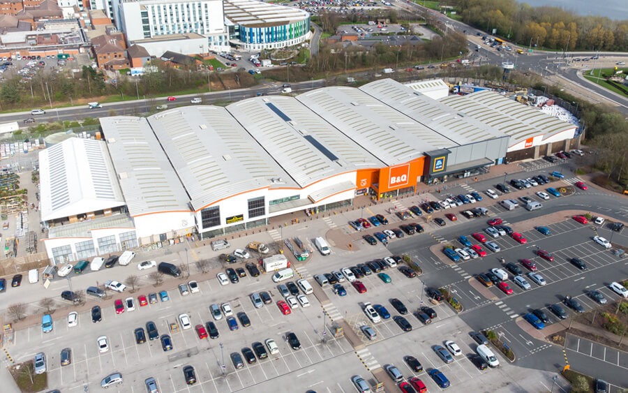 Retail park solar carport